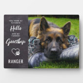 Foto-Gedenkstätte für Haustiere - Foto für Hunde - Fotoplatte (Vorderseite)