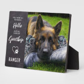 Foto-Gedenkstätte für Haustiere - Foto für Hunde - Fotoplatte (Seite)