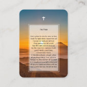 Foto-Gedenkstätte Ich bin Gratis Gebet mit Kreuz-K Visitenkarte (Rückseite)