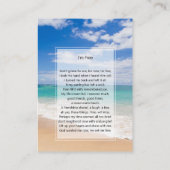 Foto Gedenkstätte Ich bin Gratis Gebetskarte 2 Visitenkarte (Rückseite)