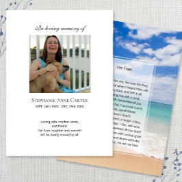 Foto Gedenkstätte Ich bin Gratis Gebetskarte 2 Visitenkarte