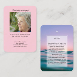 Foto Gedenkstätte Ich bin Gratis Gebetskarte Visitenkarte