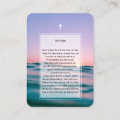 Foto Gedenkstätte Ich bin Gratis Gebetskarte Visitenkarte (Rückseite)