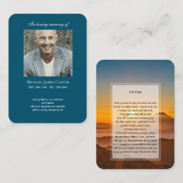 Foto Gedenkstätte Ich bin Gratis Gebetskarte Visitenkarte