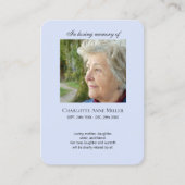 Foto Gedenkstätte Ich bin Gratis Gebetskarte Visitenkarte (Vorderseite)