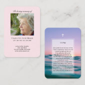 Foto Gedenkstätte Ich bin Gratis Gebetskarte Visitenkarte (Vorne/Hinten)