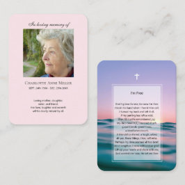 Foto Gedenkstätte Ich bin Gratis Gebetskarte Visitenkarte