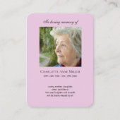 Foto Gedenkstätte Ich bin Gratis Gebetskarte Visitenkarte (Vorderseite)