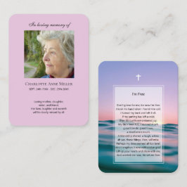 Foto Gedenkstätte Ich bin Gratis Gebetskarte Visitenkarte