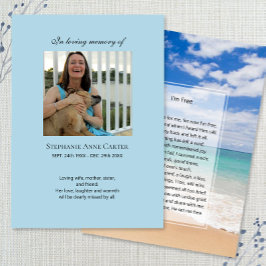 Foto Gedenkstätte Ich bin Gratis Gebetskarte Visitenkarte