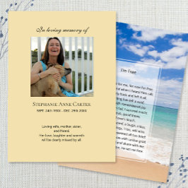 Foto Gedenkstätte Ich bin Gratis Gebetskarte Visitenkarte