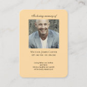 Foto Gedenkstätte Ich bin Gratis Gebetskarte Visitenkarte (Vorderseite)