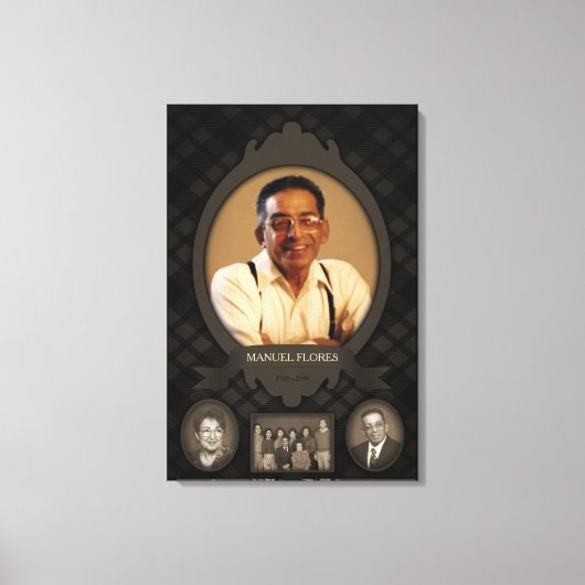 Foto-Gedenkstätte Leinwanddruck (Vorderseite)