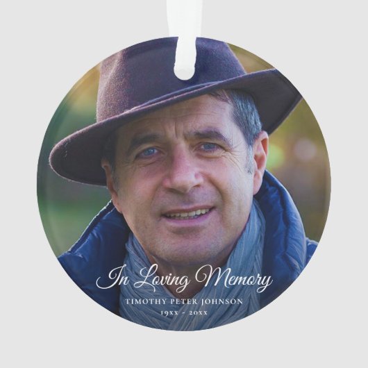 Foto-Gedenkstätte oder Beerdigung-Tribut Achtung Ornament (Rückseite)