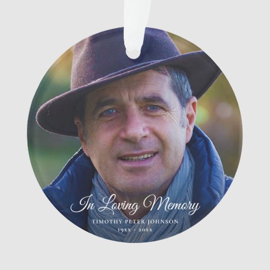 Foto-Gedenkstätte oder Beerdigung-Tribut Achtung Ornament (Vorderseite)