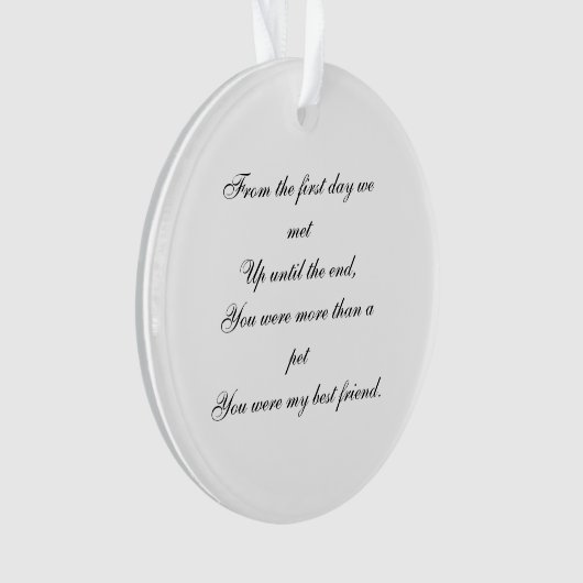 Foto-Gedenkstätte Ornament (Vorderseite)