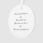 Foto-Gedenkstätte Ornament (Vorderseite)