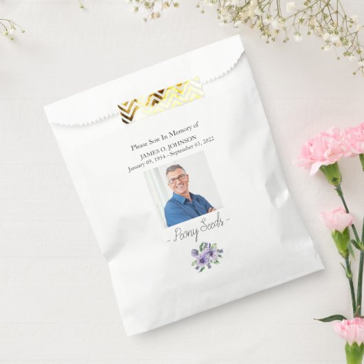 Foto Gedenkstätte Pansy Seed Beerdigung Geschenktütchen (Versiegelt)