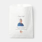 Foto-Gedenkstätte Zinnia Samenbeerdigung Geschenktütchen (Vorderseite)