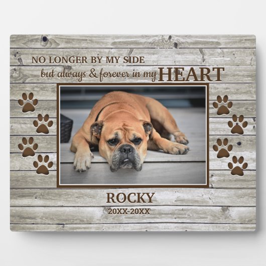 Foto-Gedenktafel "Light Wood Family Pet" Fotoplatte (Vorderseite)