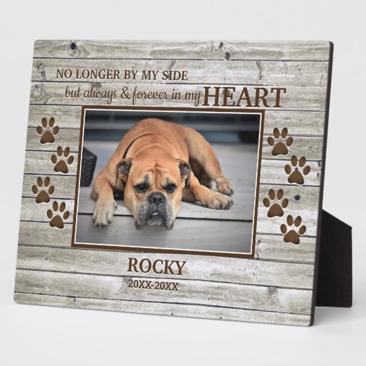 Foto-Gedenktafel "Light Wood Family Pet" Fotoplatte (Seite)