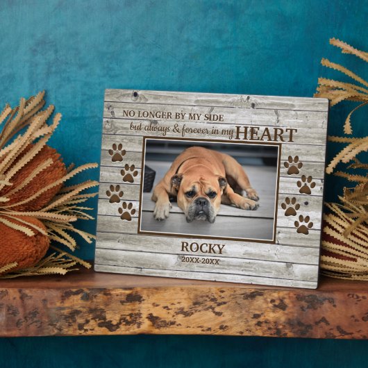 Foto-Gedenktafel "Light Wood Family Pet" Fotoplatte (Seite)
