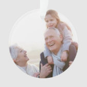 Foto Gedenkveranstaltung für Liebes Personalisiert Ornament (Vorderseite)