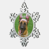 Foto-Gedenkveranstaltung Schneeflocken Zinn-Ornament (Rechts)