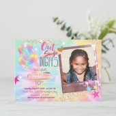 Foto Gefärbte Krawatte Einladung Peace Out Single (Stehend Vorderseite)