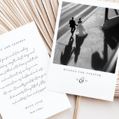 Foto "Gehört für immer" Danke Karte