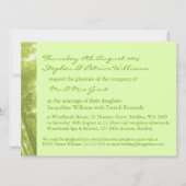 Foto Geist der Bäume Heirat einladen Einladung (Rückseite)