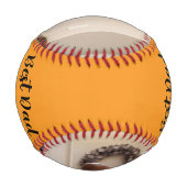 Foto Gelb Bester Papa Aller Zeiten Personalisieren Baseball (Vorderseite)