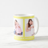 Foto Gelb oder Farbe 3 Personalisiert Kaffeetasse (VorderseiteRechts)