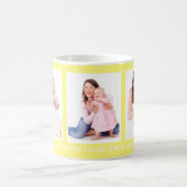 Foto Gelb oder Farbe 3 Personalisiert Kaffeetasse (Mittel)