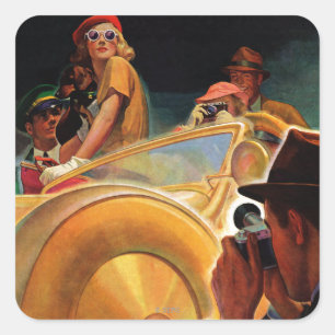 Foto-Gelegenheit Quadratischer Aufkleber