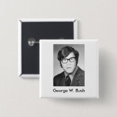 Foto Georges W. Bush Yearbook Button (Vorne & Hinten)