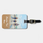 Foto-Gepäckanhänger mit benutzerdefiniertem Textna Gepäckanhänger (Vorderseite horizontal)