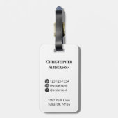 Foto-Gepäckmarke - Hinzufügen Ihres Fotos und benu Gepäckanhänger (Rückseite vertikal)