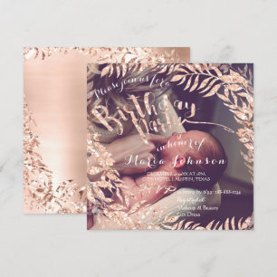 Foto Gerahmte Rose Blütenblüte Einladung