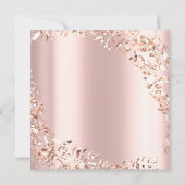 Foto Gerahmte Rose Pink Gold Royal Einladung (Rückseite)