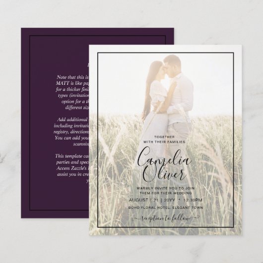 FOTO-Gesamtübersicht - Lila Hochzeit (Vorne/Hinten)