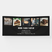 Foto Geschäft Logo Minimalistisch Schwarz Banner (Horizontal)