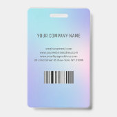 Foto-Geschäfts-ID-Hologramm Ausweis (Rückseite)
