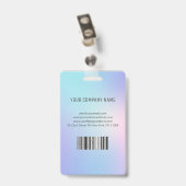 Foto-Geschäfts-ID-Hologramm Ausweis (Rückseite mit Clip)