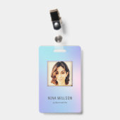 Foto-Geschäfts-ID-Hologramm Ausweis (Vorderseite mit Clip)