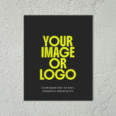 Foto Geschäftslogo einfach minimal schwarz Poster