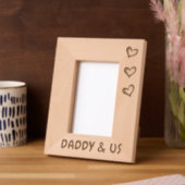 Foto Geschenk für den Vater von Triplets, Daddy &  Geätzte Rahmen (Linke Ecke)