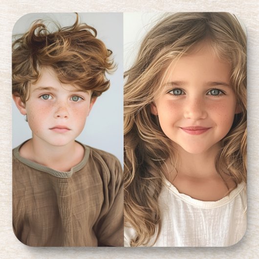 Foto-Geschenk für Enkel oder Kinder Getränkeuntersetzer (Vorderseite)
