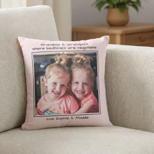 Foto-Geschenk für Großeltern Schlafenszeiten sind  Kissen