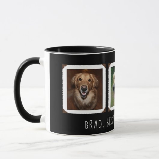 Foto Geschenk für Hund / Katze Mama / Vater Person Tasse (Links)